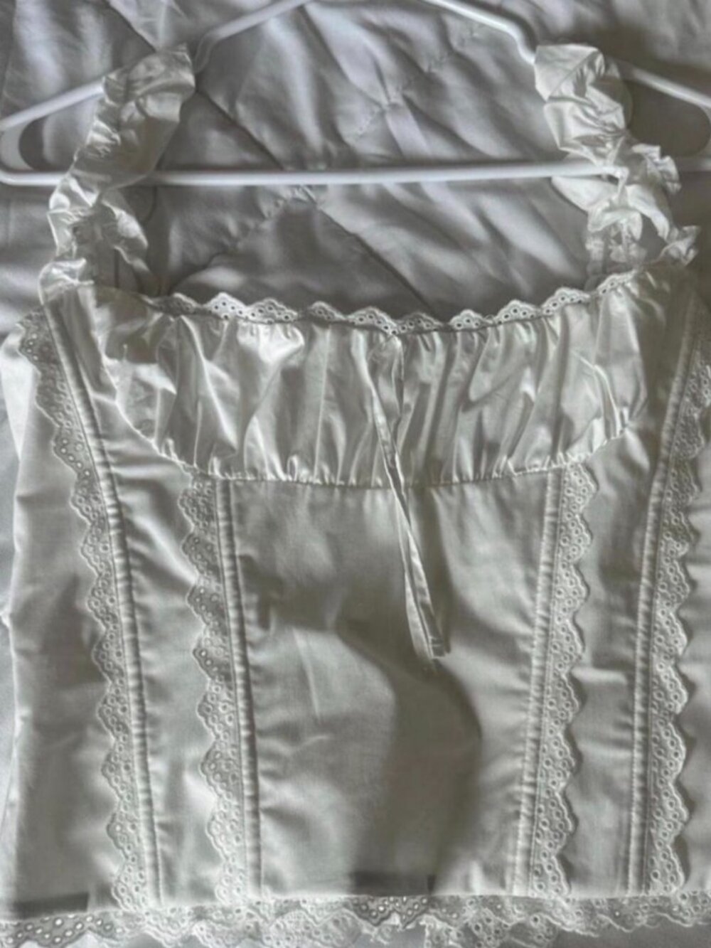 NWT White Fox Coconut Oasis Top White